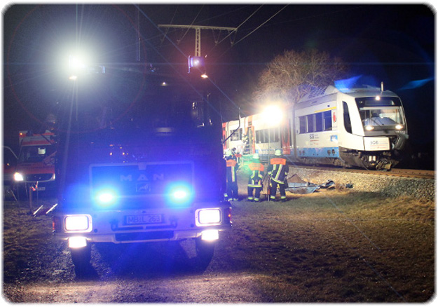 Verkehrsunfall Bahnübergang Thann