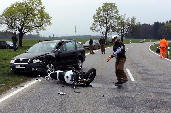 Motorrad-Unfall Reithamer Kurve