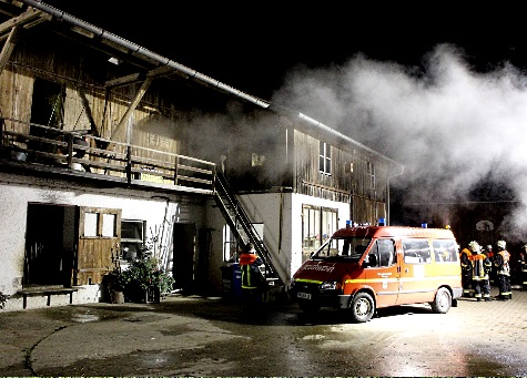 Überhitzung Heustock Lochham