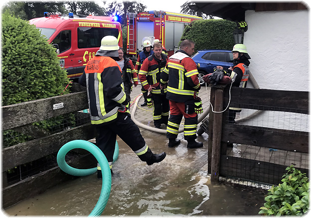 Hochwassereinsatz in Dürnbach
