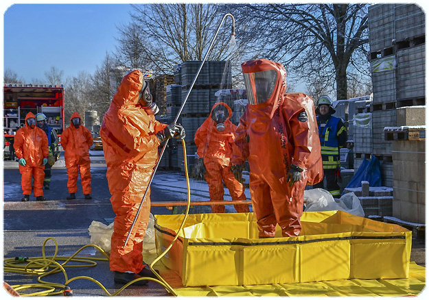 Dekontamination im Gewerbegebiet Birkerfeld